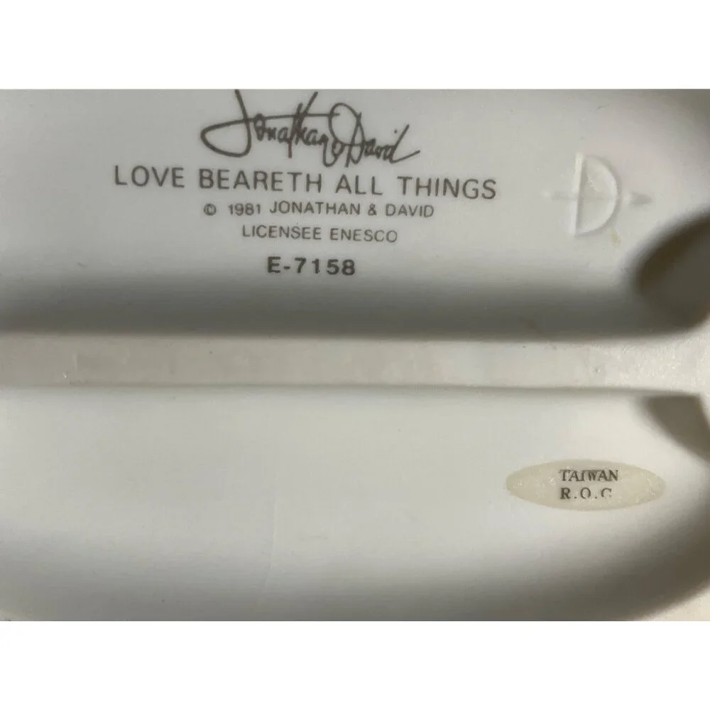 Precious Moments Love Beareth All Things Figurine E-7158 Nurse and Bear